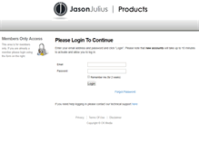 Tablet Screenshot of jasonjuliusproducts.com
